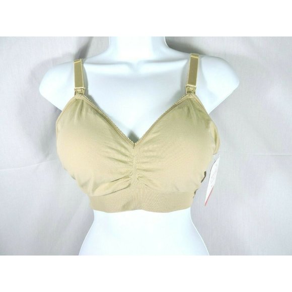 Isabel Maternity Seamless Drop Cup Nursing Beige Size M 34D/DD 36A/B/C/D NWT NEW - Picture 3 of 7